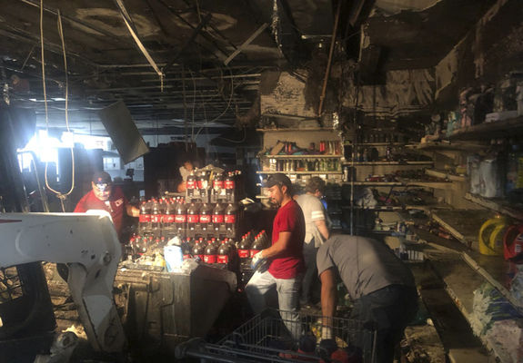 Fire at supermarket leaves owners frustrated